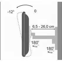 Techly 023837 Wieszak TV 19-37" ścienny obrotowy - B2B Netinet
