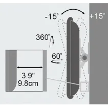 Techly 023868 Wieszak TV 13-30" ścienny obrotowy - B2B Netinet