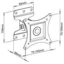 Techly 023868 Wieszak TV 13-30" ścienny obrotowy - B2B Netinet