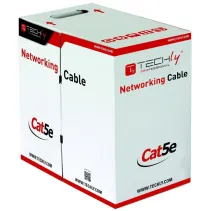 Kabel skrętka Cat6 UTP drut 305m CCA niebieski