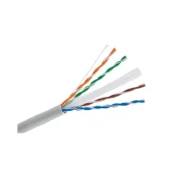 Kabel skrętka Cat6 UTP drut 305m 100% CU szary
