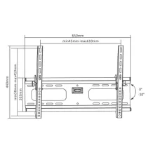 Manhattan 424752 Wieszak TV 37-70" ścienny uchylny - B2B Netinet