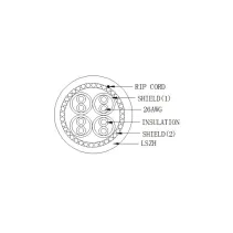 Kabel skrętka Cat6A SFTP linka 305m 100% CU szary