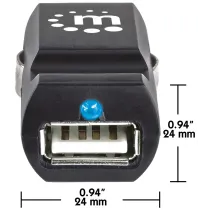 Manhattan 101714 Samochodowa ładowarka USB 5V 2.5A 12W