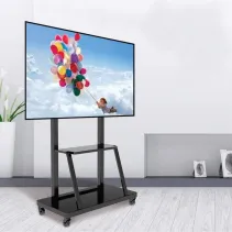 Techly ICA-TR30 Stojak mobilny TV 55-100" z półkami AV - B2B Netinet