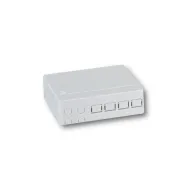 Gniazdo klienckie FTTH wew. 4 adaptery, naścienne/szyna DIN