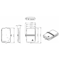 Zewnętrzna skrzynka przyłączeniowa FTTH na 4 adaptery