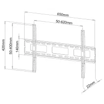 Techly 107722 Wieszak TV 40-65" ścienny slim - B2B Netinet