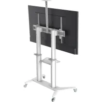 Techly ICA-TR49W Stojak mobilny TV 70-120" z półkami - B2B Netinet