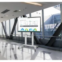 Techly ICA-TR49W Stojak mobilny TV 70-120" z półkami - B2B Netinet