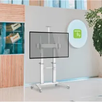 Techly ICA-TR49W Stojak mobilny TV 70-120" z półkami - B2B Netinet