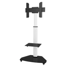 Techly ICA-TR3WH Stojak mobilny TV 37-70" z półkami - B2B Netinet