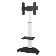 Techly ICA-TR3WH Stojak mobilny TV 37-70" z półkami - B2B Netinet