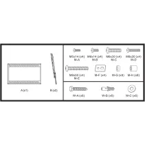 Manhattan 461993 Wieszak TV 60-100" ścienny slim - B2B Netinet