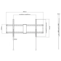 Techly 107210 Wieszak TV 43-90" ścienny slim - B2B Netinet