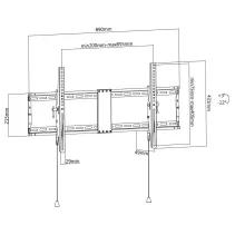 Techly 105421 Wieszak TV 43-90" ścienny uchylny - B2B Netinet