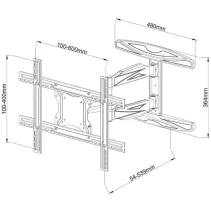 Techly 308879 Wieszak TV 40-65" ścienny obrotowy - B2B Netinet