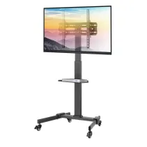 Techly ICA-TR21L Stojak mobilny TV 32-55" z półką AV - B2B Netinet