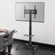 Techly ICA-TR21L Stojak mobilny TV 32-55" z półką AV - B2B Netinet