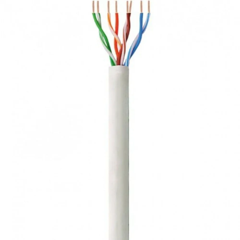Kabel skrętka Cat6 UTP LSZH drut 305m 100% CU szary