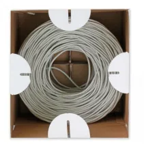 Kabel skrętka Cat6 UTP LSZH drut 305m 100% CU szary