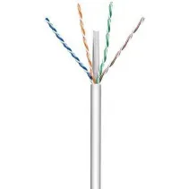Kabel skrętka Cat6a U/UTP drut 305m 100% CU szary