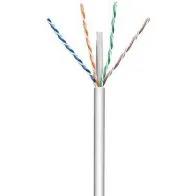 Kabel skrętka Cat6a U/UTP drut 305m 100% CU szary