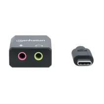 Adapter USB 2.0 USB-C  audio 2x Jack 3.5mm