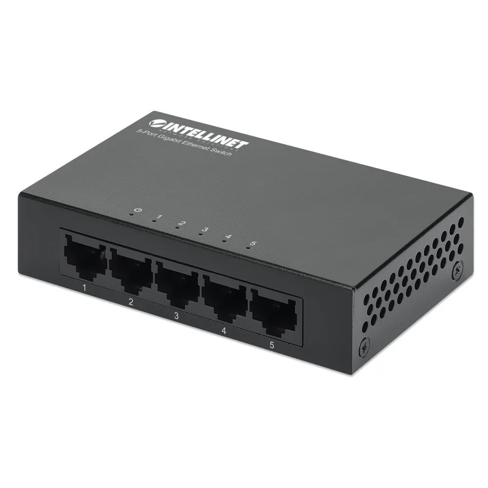 Switch 5x RJ45 Gigabit, metal, desktop