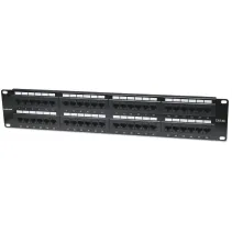 Patch panel 48-portów RJ45 UTP Cat5e 2U Rack 19