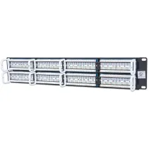 Patch panel 48-portów RJ45 UTP Cat5e 2U Rack 19