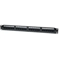 Patch panel 1U Rack 19 UTP 24xRJ45 Cat5e
