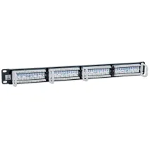 Patch panel 1U Rack 19 UTP 24xRJ45 Cat5e