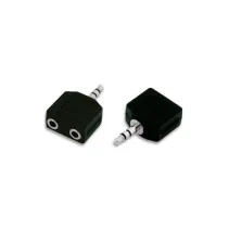 Adapter A/V mini Jack 3.5mm 2x żeński na 1x męski