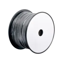 Kabel telefoniczny 4 żyły czarny rolka 100M