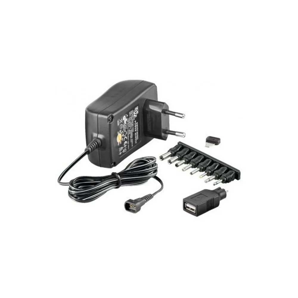 Uniwersalny zasilacz 230V, 27W/2,25A 3-12V, DC 1xUSB