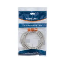 Patchcord Cat5e UTP 0,5m 100% CU szary