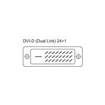 Kabel DVI-D na DVI-D Dual Link 24+1 M/M 1.8m