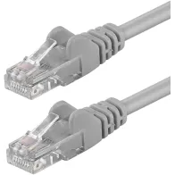 Patchcord Cat5e UTP 5m CCA szary