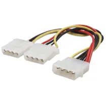Adapter zasilania 1x Molex 5,25 na 2x Molex 5,25