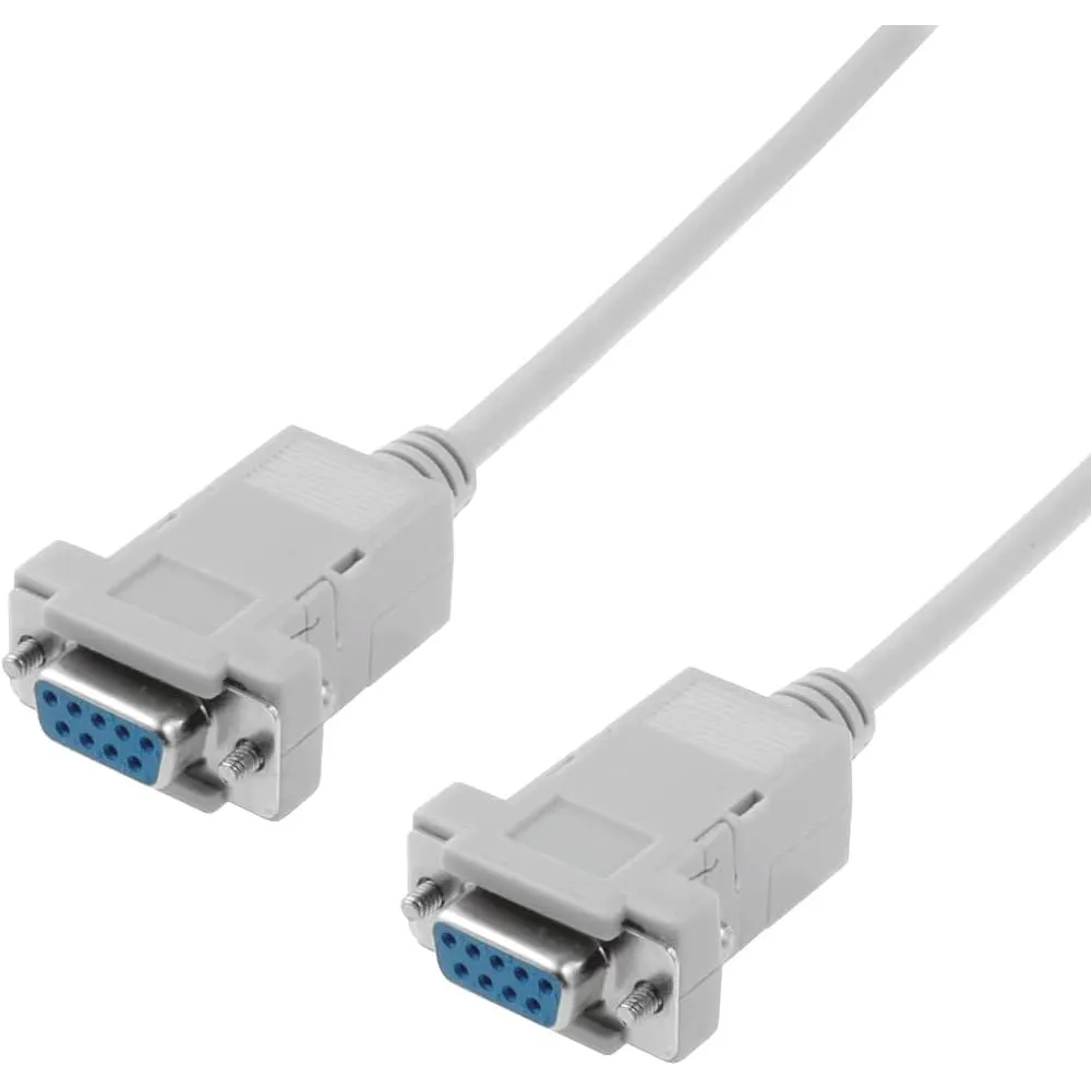 Kabel RS232 DB9F/DB9F Nullmodem 1.8m