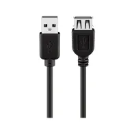 Kabel USB 2.0 przedłużacz USB-A na USB-A M/F 0,25m