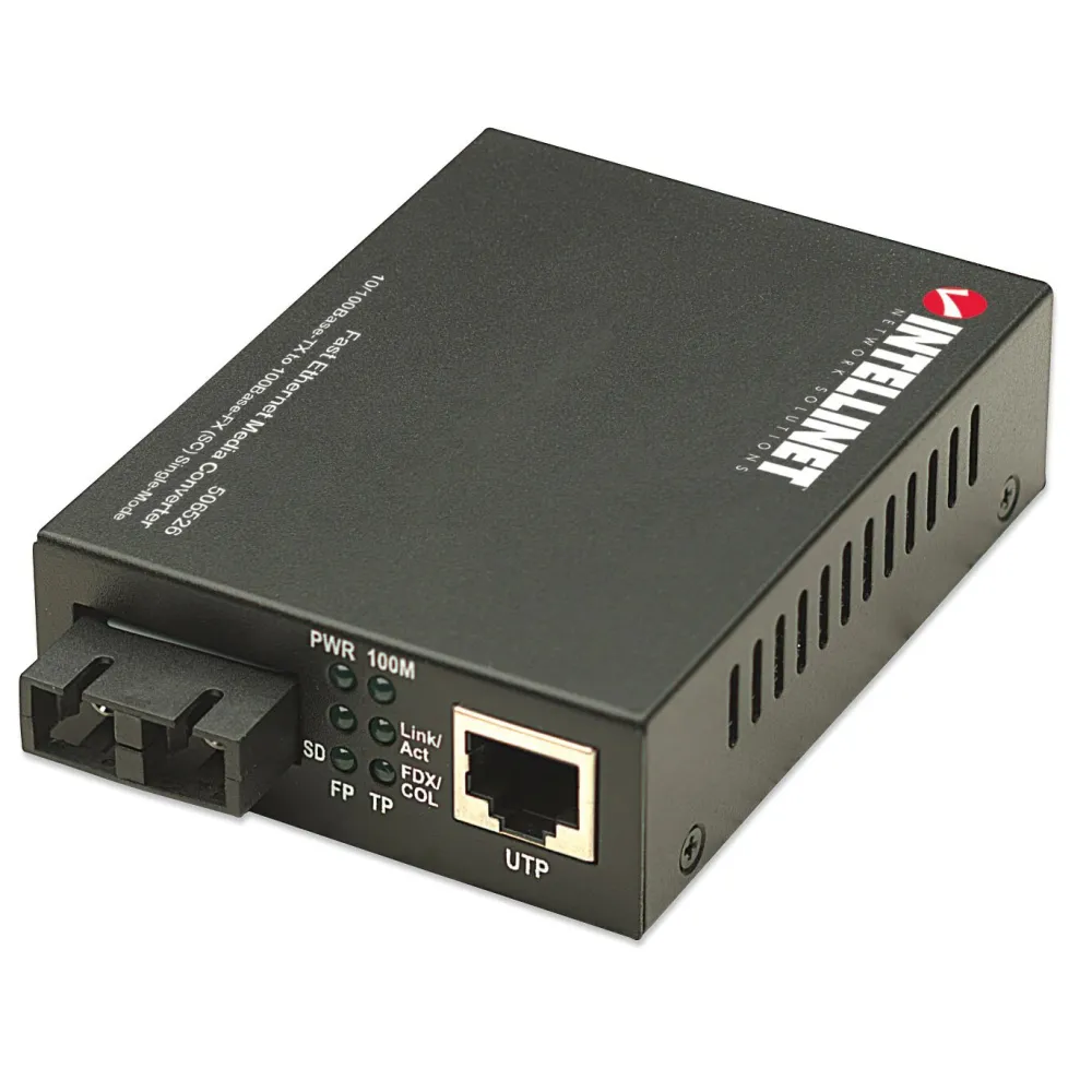 Media konwerter 100Base RJ45 na SC SM Duplex, 40 km