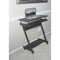 Manhattan 207935 Mobilne biurko pod komputer czarne - B2B Netinet
