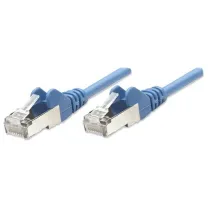 Patchcord Cat5e SFTP 7,5m 100% CU niebieski