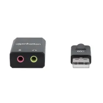 Adapter USB 2.0 USB-C  audio 2x Jack 3.5mm