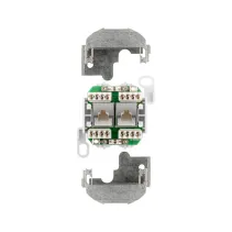 Gniazdo natynkowe 2x RJ45 Cat5e FTP białe