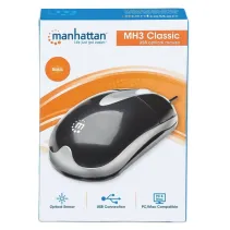Manhattan MH3 177016 Mysz komputerowa USB 1000dpi