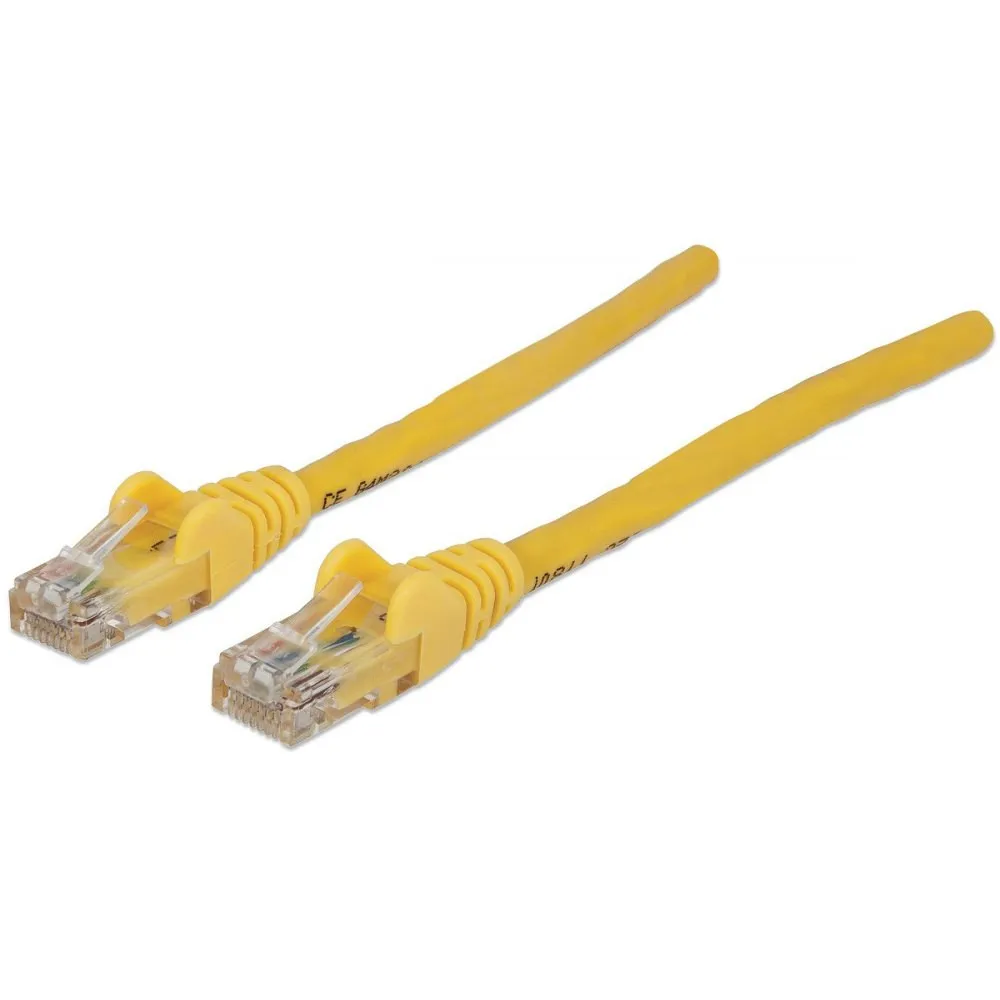 Patchcord Cat6 UTP 0,5m 100% CU żółty