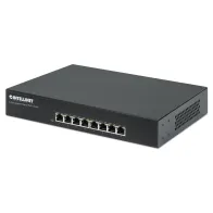 Switch 8x RJ45 Gigabit PoE+ 140W, metal, 19"